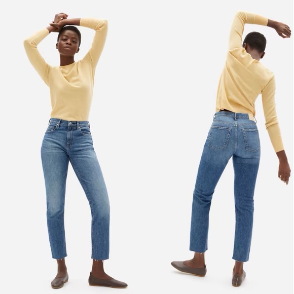 Everlane The Cheeky Jean Crop Medium Wash Women’s 23 Crop - Picture 11 of 11